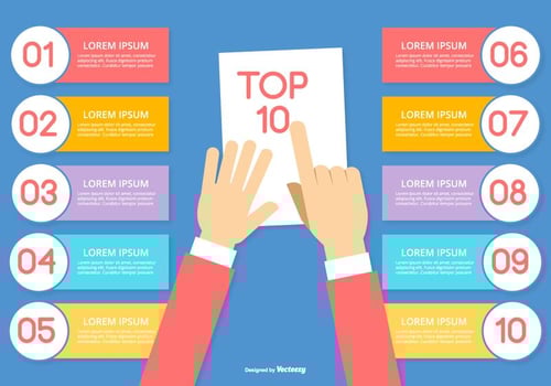 Top 10 Infographic Illustration vector