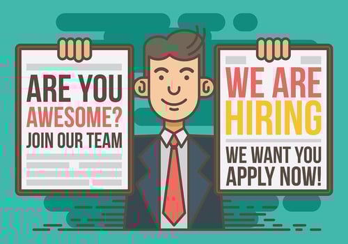 Now Hiring Vector Illustration