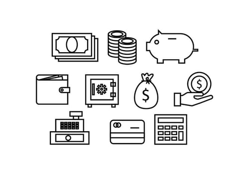Free Finance Line Icon Vector