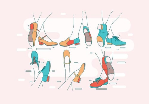 Tap Shoes for Womens Vector