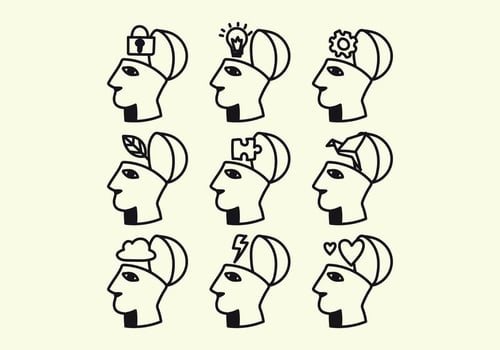 Head Full Of Ideas Vectors 