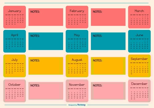 Bullet Journal Template Illustration vector