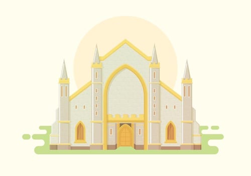 Old Architecture Illustration vector