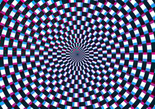 Hypnosis Optical Illusion vector