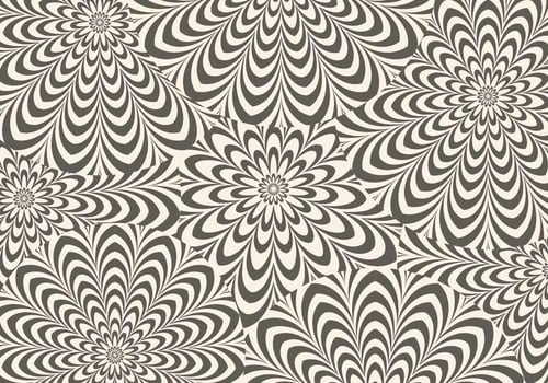 Brown Hypnotic Vector Background 
