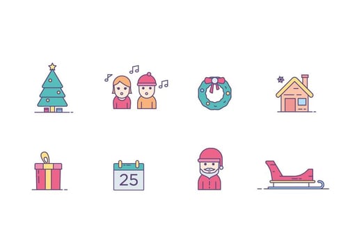 Christmas Icons vector