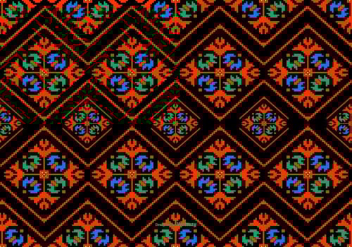 Colorful Dayak Style Pattern Background vector