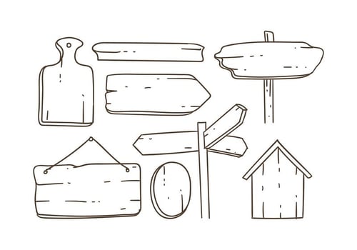Bullet Journal Wood Free Vector