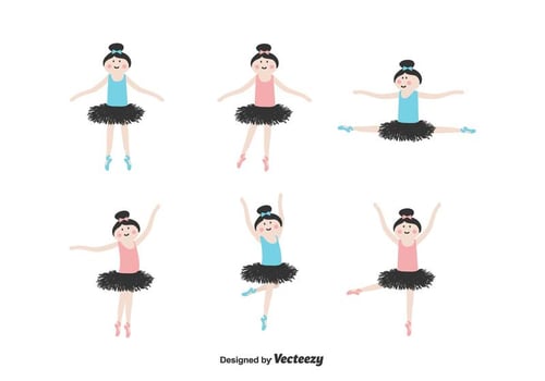 Ballerina Vector Set
