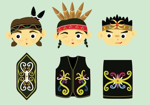 Dayak Vector Pack