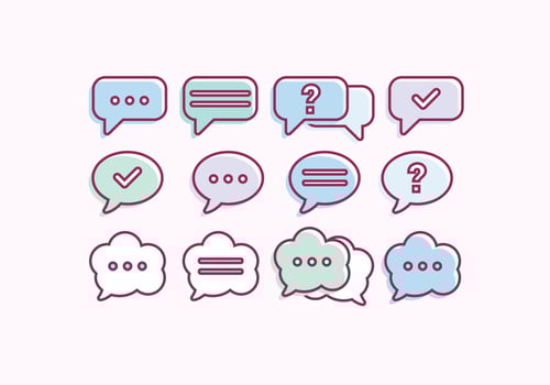 Vector Collection of Chat Bubbles