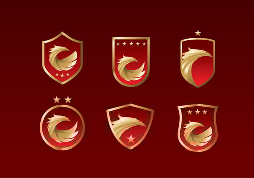 Buzzard Emblem Free Vector