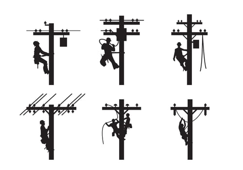Lineman Silhouette Vector