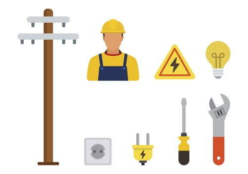 Flat Lineman Vectors