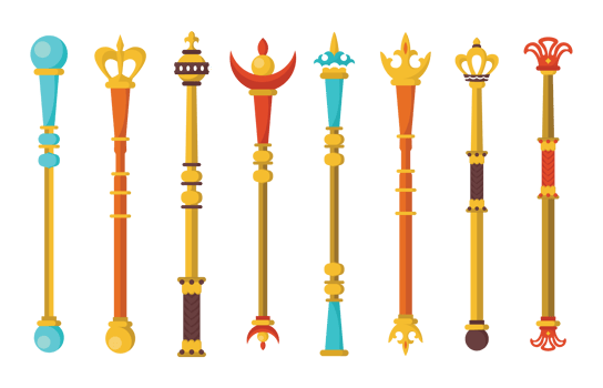 Sceptre Icons Vector