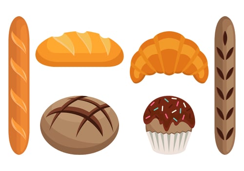 Brioche Bread Vector Collection