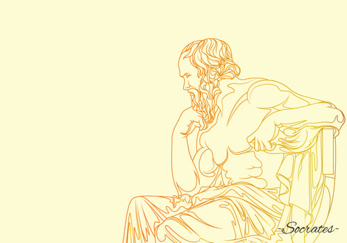 Socrates Philosopher Illustration vector
