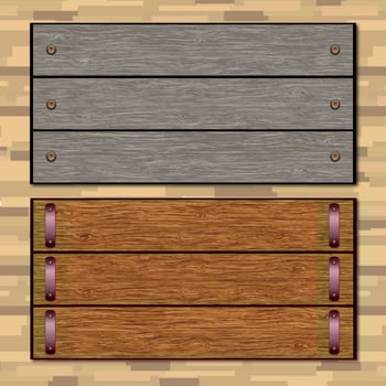 Woodgrain Vector Signs 