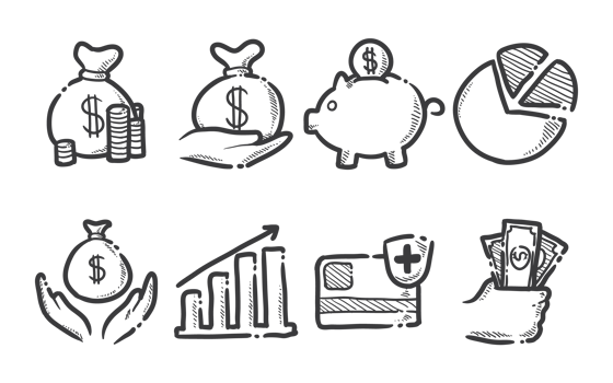 Revenue Icons Vector