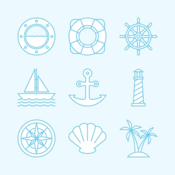 Nautical Icons vector