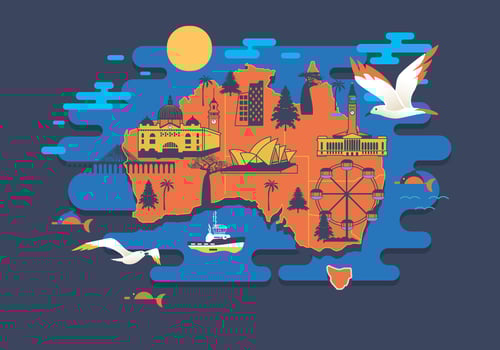 Melbourne Map Vector