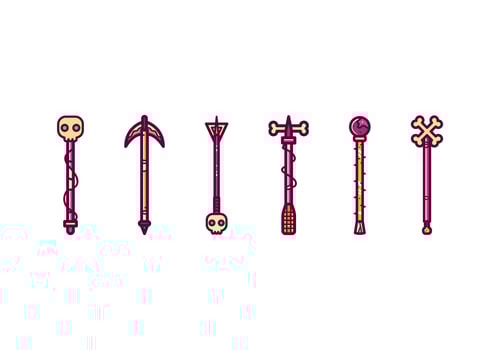 Free Skull Sceptre Vector