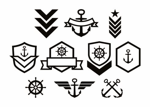 Free Army Badge Collection Vector