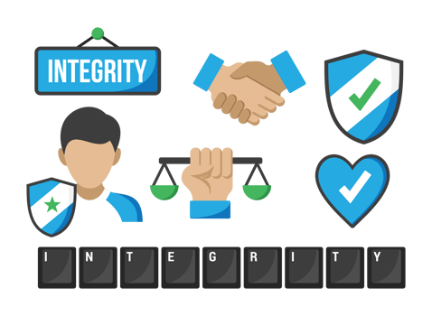 Integrity Icons Vector