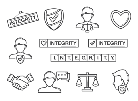 Integrity Icons Vector
