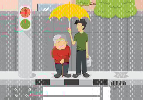 Illustration Of Kindness Concept vector