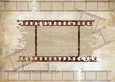Grunge Photo Negative Vector 