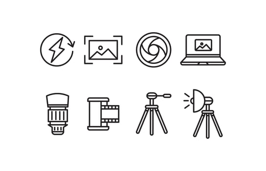 Photography Icon Set vector