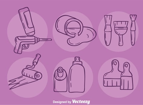 Sketch Paint Element Vector