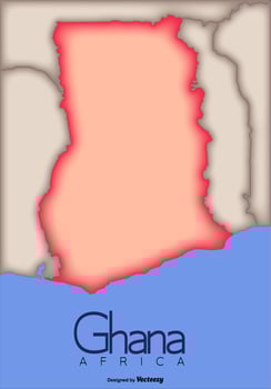 Vector Ghana Map