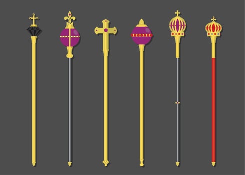 Royal Sceptres Vector
