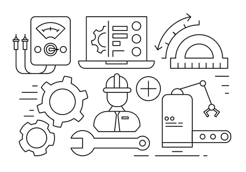 Engineering Illustration vector