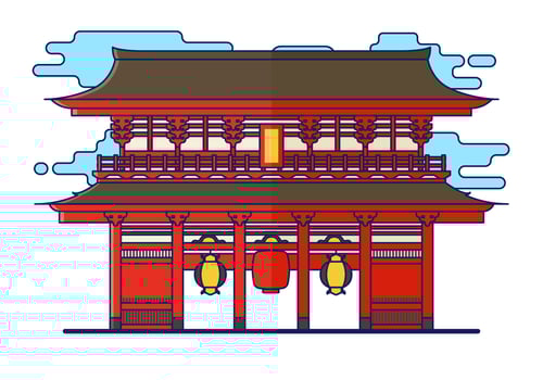 Free Shrine Vector Illustration