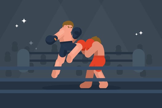 Muay Thai Illustration vector