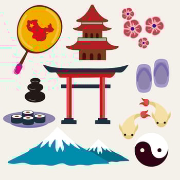 Free Japan Travel Icons Vector