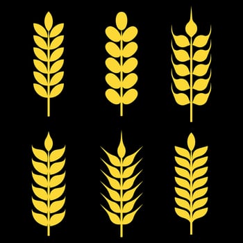 Wheat Ears Vector Icons