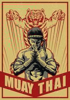 Muay Thai Poster Vector 