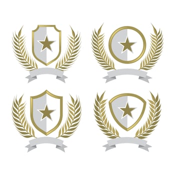 Wheat Ears Vintage Badges vector