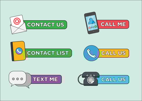 Contact Icon Vectors 
