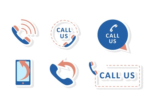 Call Us Icon Vectors 