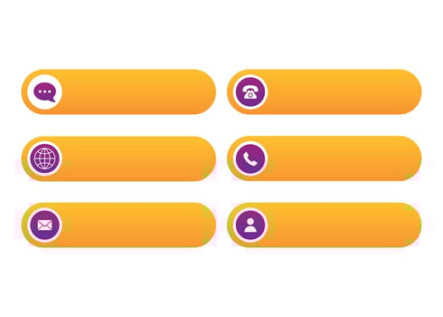 Contact Me Button Template Free Vector