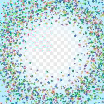 Abstract Colorful Stardust Frame vector