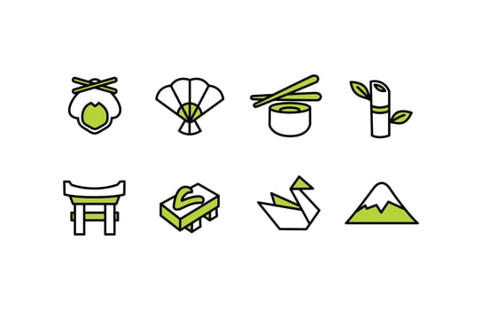 Japan Icon Set vector