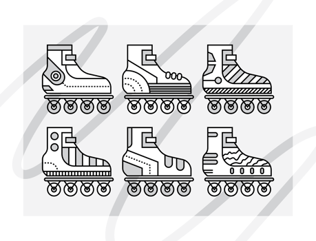 Rollerblade Vectors
