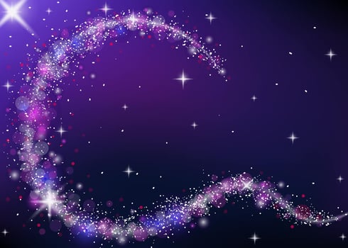 Star Dust With Bokeh vector