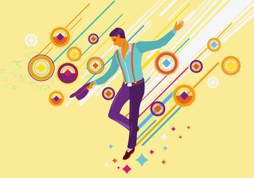 Illustration of Tap Dance Performer vector